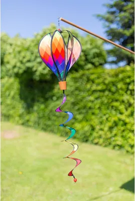 Zdjęcie produktu dla HQ Wind Chime Hot Air Balloon Twist Patchwork Mini