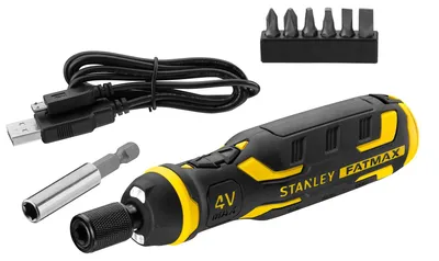 Image de STANLEY FATMAX Tournevis Assisté 4V 1,5 Ah - FMHT66719-0 - 300 tr/min - Manche Bimatière