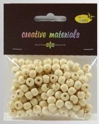 Immagine prodotto di Perline di legno color crema da 24 g circa 150 pezzi circa