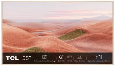 Obrázek produktu pro TCL 55A300W, 139,7 cm (55"), 3840 x 2160 px, QLED, Smart TV, Wi-Fi, Bílá