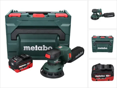 Image de Metabo SXA 18 LTX 125 BL Ponceuse excentrique sans fil 18 V 125 mm Brushless + 1x batterie 8,0 Ah + metaBOX - sans chargeur