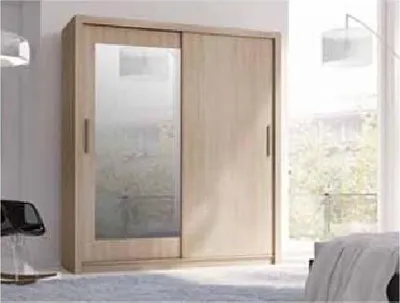 Produktbild von Kleiderschrank 180 cm mit Spiegel COKATO 2 – Sonoma-Eiche