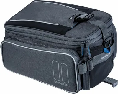 Produktbild von Basil Gepäckträgertasche Sport Design MIK, 7-15 Liter, 36 x 26 x 43 cm, graphit
