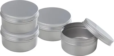 Produktbild von VBS Cremedose "Rund" mit Schraubdeckel, Aluminium 200 ml, 4 Stück