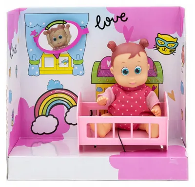 Obrázek produktu pro Smily Play Lalka Bobas s kolébkou a zvuky