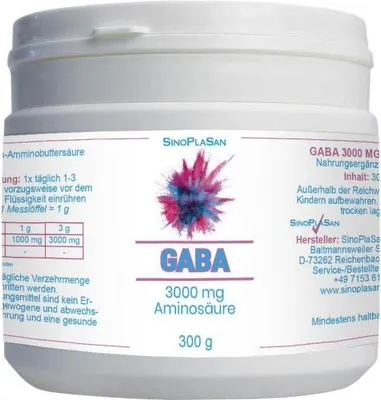 Produktbild von Gaba 3000 mg Aminosäure Pulver 300 g
