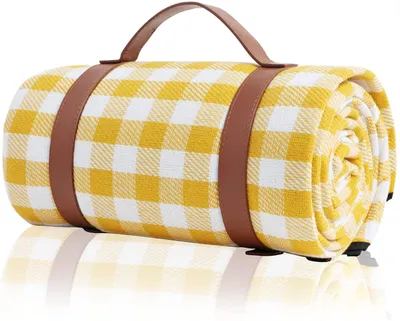 Produktbild von Picknickdecke150X200CM, Picknickdecke Wasserdicht, Picknickdecke XXL, Campingdecke mit Tragegriff, Perfekt für Outdoor/Camping/Picknick/Beach/Park