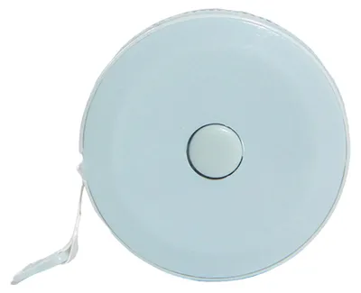 Produktbild von 2 m Mini-Soft-Maßband, einziehbar, Doppelskala, tragbar, zum Nähen, Schneidern, für Stoffe, Kleidung, zum Abnehmen, Körpermaßband, flexibles Lineal