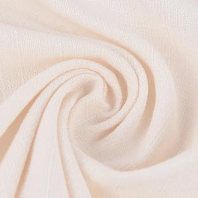 Produktbild von Gardinenstoff Meterware Dekostoff Struktur uni creme 1,48m