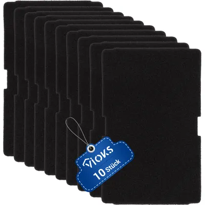 Produktbild von Schwammfilter Set 10x passend wie Beko 2964840200 Flusensieb für Trockner Wärmetauscher