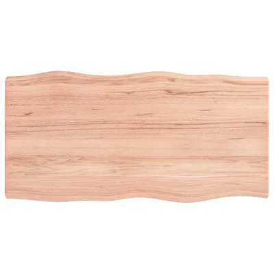 Produktbild von Tischplatte 100x50x(2-6) cm Massivholz Behandelt Baumkante