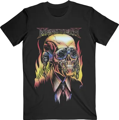 Produktbild von Megadeth Flaming Vic Black M T-Shirt