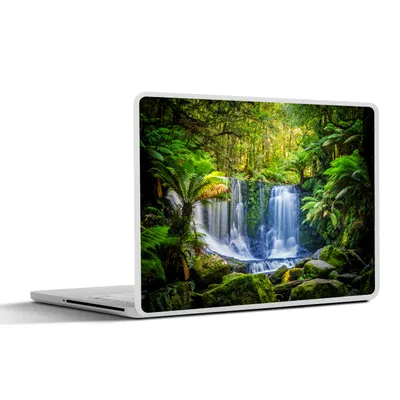 Produktbild von MuchoWow® Laptop Aufkleber Sticker Cover Dschungel - Wasserfall - Australien - Pflanzen - Natur 30x21 cm - Sticker für Laptop - Selbstklebend