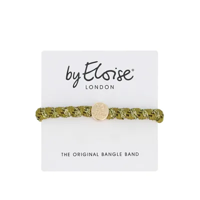 Produktbild von By Eloise London Gold Circle Woven Olive Green