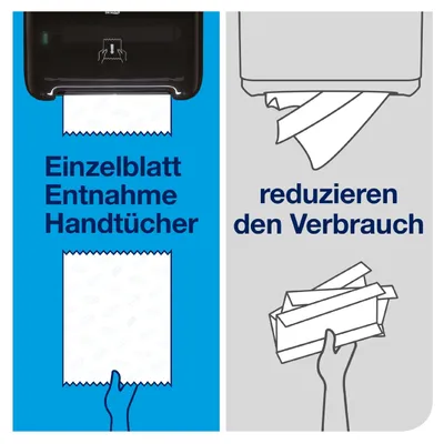 Produktbild von Tork Matic Spender für Rollenhandtücher 551008, Elevation Design - H1 Rollenhandtuch-Spender, Einzelblattentnahme, Füllstandsanzeige