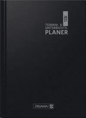 Produktbild von Termin- & Unterrichtsplaner 2026/2027 | A4, Kunststoff, schwarz