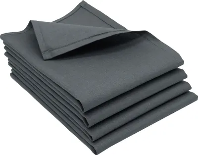 Produktbild von 4er Set Geschirrtücher, Küchentücher, 50x70 cm, Halbleinen, grau, Gastronomiequalität
