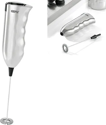 Produktbild von GEFU 12780, Automatic milk frother/warmer, Edelstahl, 16000 RPM, Akku, AA