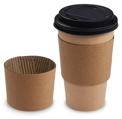 Obrázok produktu pre Obaly na poháre, objem 350-500 ml, z kraftpapieru, 100 kusov.