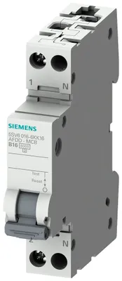 Produktbild von Siemens AFDD-MCB C16 2pol 5SV6016-7KK16 230V 1TE Brandschutzschalter