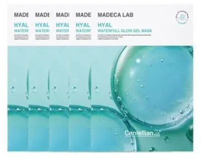 Immagine prodotto di Centellian24 - Maschera in gel illuminante Madeca Lab Hyal Waterfull, 22 g x 5 pezzi