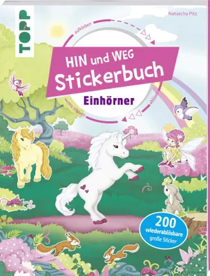 Produktbild von Das Hin-und-weg-Stickerbuch. Einhörner