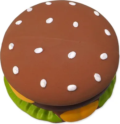 Produktbild von Spielzeug DOG FANTASY Latex-Hamburger mit Sound 8 cm