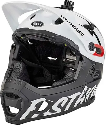 Image de Casque de vélo Bell SUPER DH Spherical , Couleur:matte/gloss black/white fasth., Taille:S