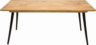Produktbild von SIT Möbel Tisch 140 x 80 cm | Tischplatte 25 mm Mango-Holz natur | Beine Metall schwarz | B 140 x T 80 cm H 77 cm | 12816-01 | Serie TISCH