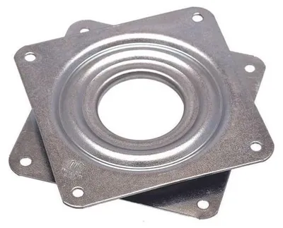 Zdjęcie produktu dla Głowica obrotowa do dużych obciążeń 80 x 80 mm Mocowanie obrotowe 360° Płyta obrotowa ze stalowym łożyskiem kulkowym wzdłużnym 80 kg Wysuwana płyta obrotowa z płytą obrotową Szafki meblowe