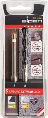 Produktbild von Keramikbohrer Keramo extreme Set D.8mm Gesamt-L.120mm ALPEN