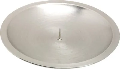 Produktbild von Kerzenteller Ø13cm Silber Dorn Kerzenständer Kerzenhalter Kommunion Taufe 2815