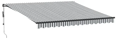 Immagine prodotto di vidaXL Tenda da sole automatica antracite e bianca 400x350 cm