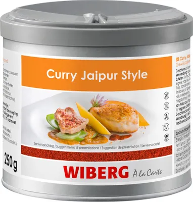 Produktbild von Wiberg Curry Jaipur Gewürzzubereitung kräftig rot - 250 g Dose