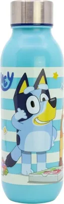 Produktbild von Bluey Pit Trinkflasche für Kinder mit Metall-Schraubverschluss, 640 ml Volumen