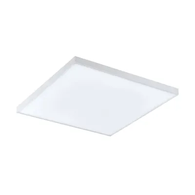 Zdjęcie produktu dla EGLO LED lampa sufitowa Turcona, lampa sufitowa, lampa do salonu, lampa kuchenna wykonana ze stali i tworzywa sztucznego, lampa sufitowa do przedpokoju w kolorze białym, satynowana, 30 cm