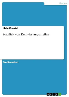 Produktbild von Stabilität von Kultivierungsurteilen