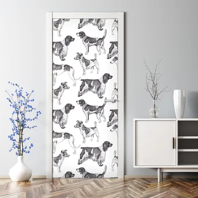 Produktbild von Dekorative Türtato Aufkleber selbstklebend Klebefolie Türposter Boho Federn 70 x 200 cm