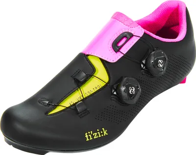 Produktbild von Fizik Renn-Schuh Aria R Black/Pink/Yellow, Größe: 42