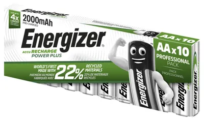 Produktbild von Energizer Power Plus HR6 2000mAh Mignon AA Akku 10er Karton