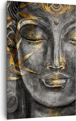 Produktbild von Bild auf Leinwand - Leinwandbild - Einteilig - Buddha Gold Bodhisattva - 80x120cm - Wand Bild - Wanddeko - Wandbilder - Leinwanddruck - Wanddekoration - Leinwand bilder - Wandbild - PA80x120-4442