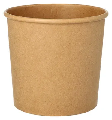 Produktbild von 25 Suppenbecher mit Deckel , Schalen Pappe rund 760 ml Ø 11,5 cm · 11 cm braun
