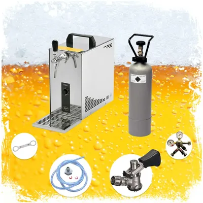 Image de Ensemble complet - Tireuse a biere - PYGMY 25 machine a biere, pompe a biere 1 ligne, 35 litres/h, Green Line, KEG: Type D