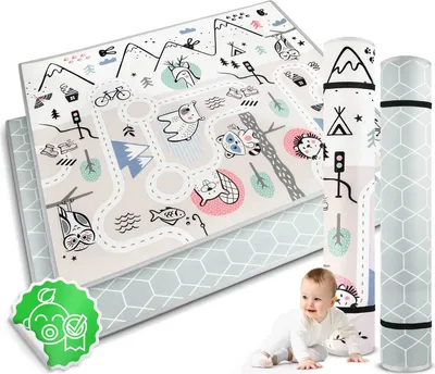 Obrázok produktu pre Mata piankowa edukacyjna zwijana 180 x 150 x 1,5 cm Nukido NK-342