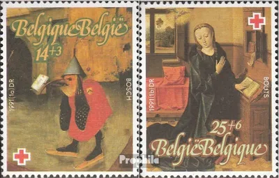 Produktbild von Briefmarken Belgien 1991 Mi 2450-2451 (kompl.Ausg.) gestempelt Gemälde
