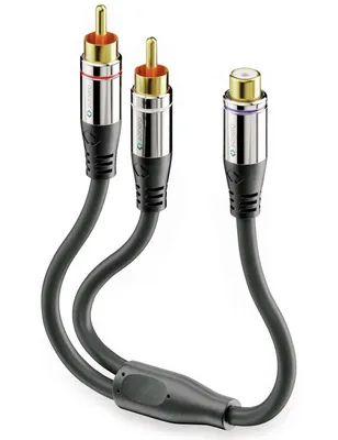 Immagine prodotto di Adattatore audio SONERO 0,20 m, 2x spina RCA a presa RCA