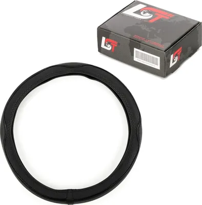 Produktbild von Lenkradbezug Hülle Ø 38x9 cm Schwarz für CITROEN für PEUGEOT für RENAULT