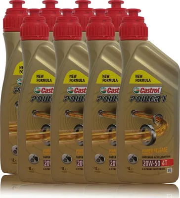 Produktbild von Castrol Power 1 4T 20W-50 8X 1 Liter Motorradöl