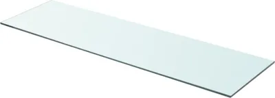 Image de The Living Store Etagère en verre Transparent 90 cm x 25 cm