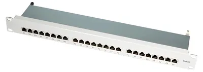 Produktbild von LogiLink Patchpanel PrimeLine CAT6 24Ports 19'' geschirmt